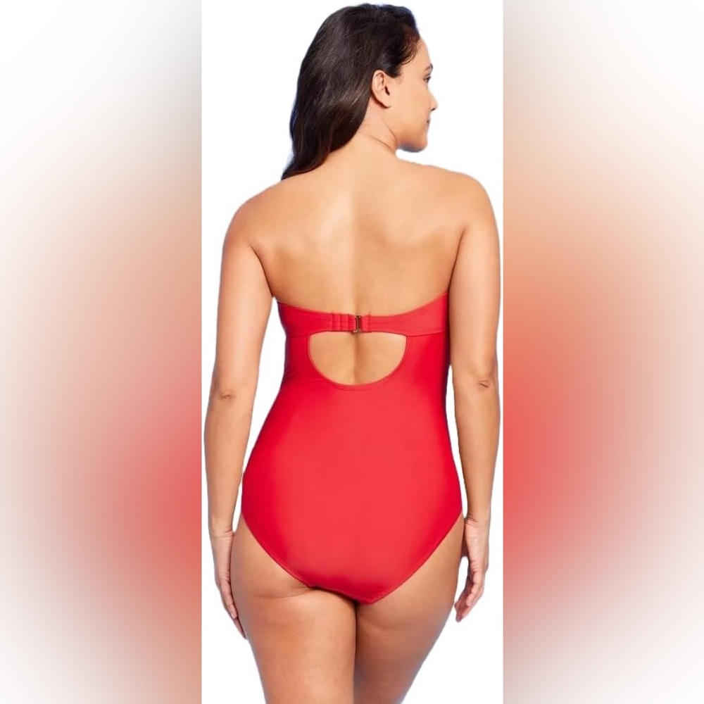 NWT Kona Sol Women's U-Wire Full Coverage One Piece Swimsuit - Picture 2 of 6